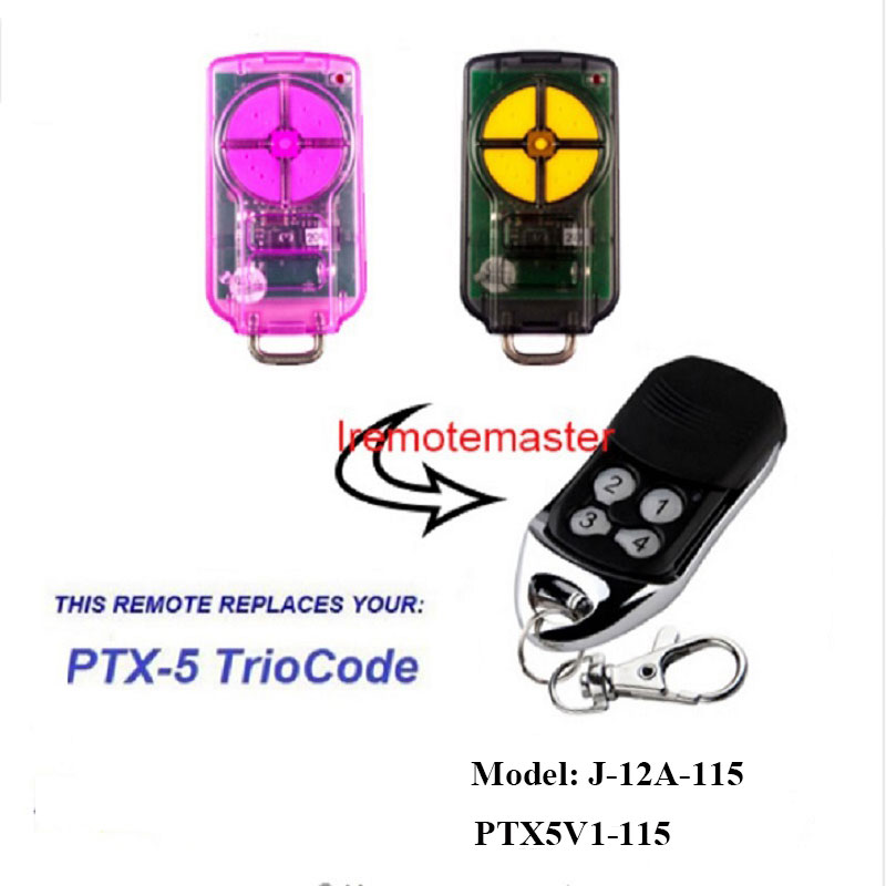 PTX5 V1 TrioCode Gate Remote Door Replacement 433.92MHz रोलिङ कोडको लागि